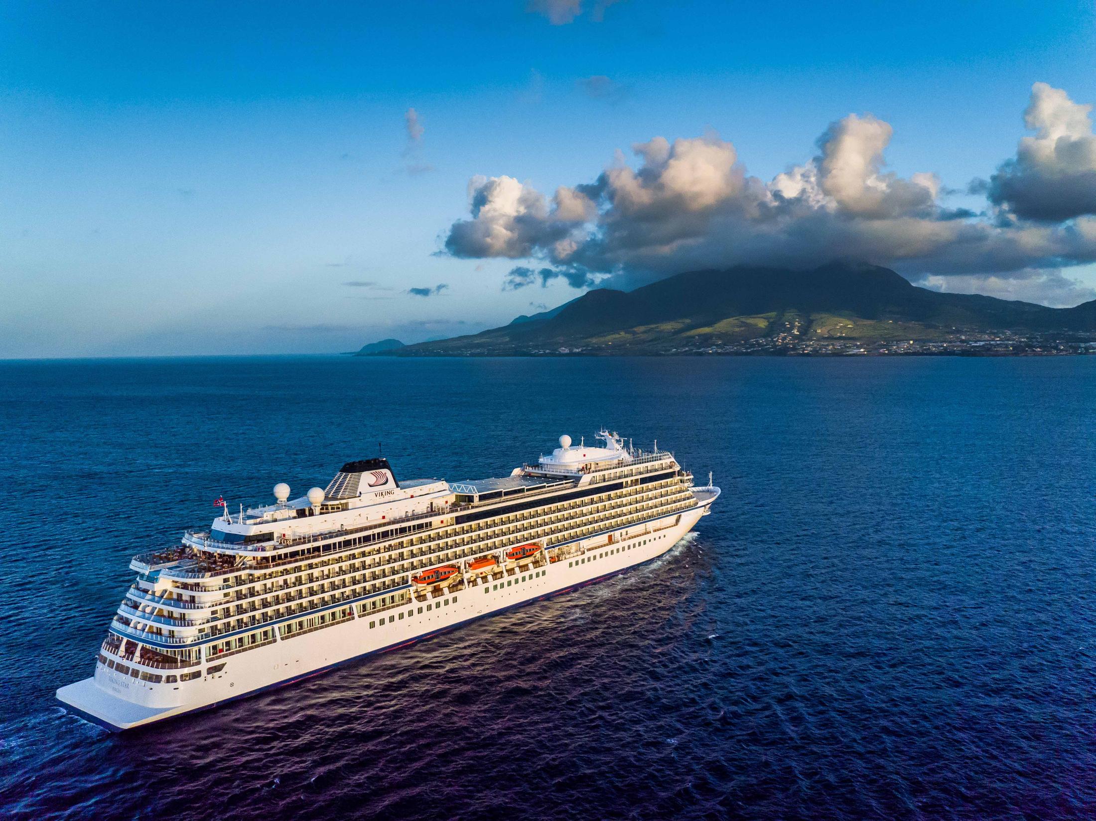 Viking ocean ship off St Kitts — cruise careers placed by Jobs Kreate