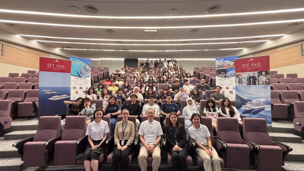 The Jobs Kreate team with Sunway University hospitality students at the cruise career sharing session